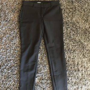 Express, black skinny slacks